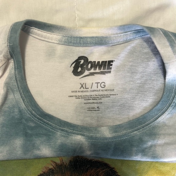 David Bowie Tie-Dye Vintage Crop - Picture 4 of 4